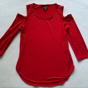 Worthington Cold Shoulder 3/4 Sleeve